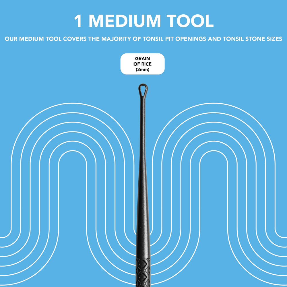 Person using Tonsil Stone Remover Tool
