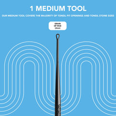 Person using Tonsil Stone Remover Tool