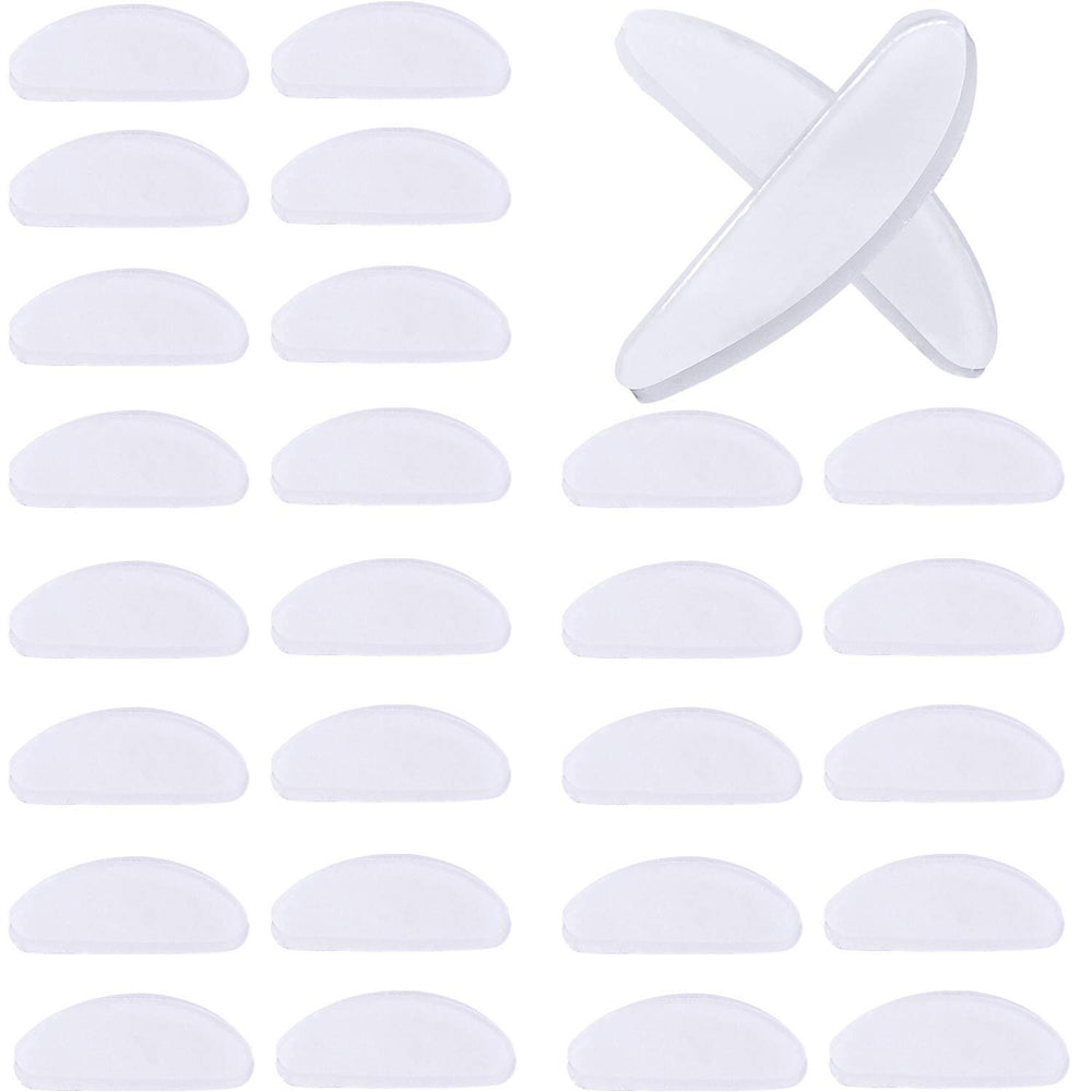 TOODOO 18 pairs transparent silicone nose pads adhesive 1.5 mm