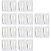 TOODOO silicone nose pads for eyeglasses, transparent drop shape
