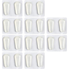 TOODOO silicone nose pads for eyeglasses, transparent drop shape