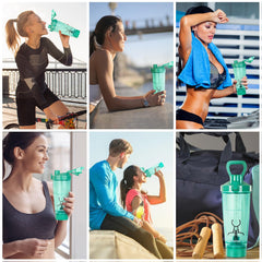 Gift-ready TOOFEEL fitness shaker bottle in green