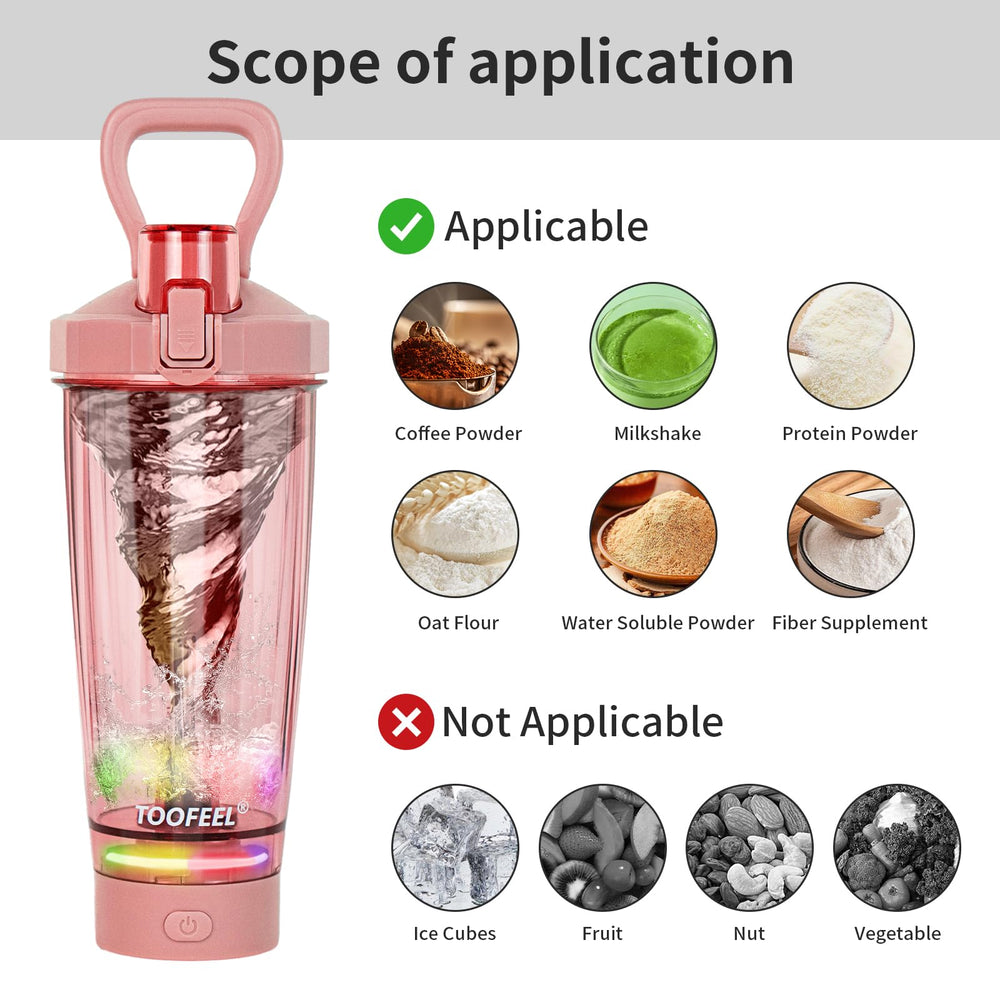 Dishwasher-safe shaker bottle with motor base removed