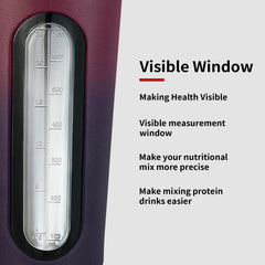 TOOFEEL two-mixing-balls enable lump-free shakes for smoother post-workout drinks.