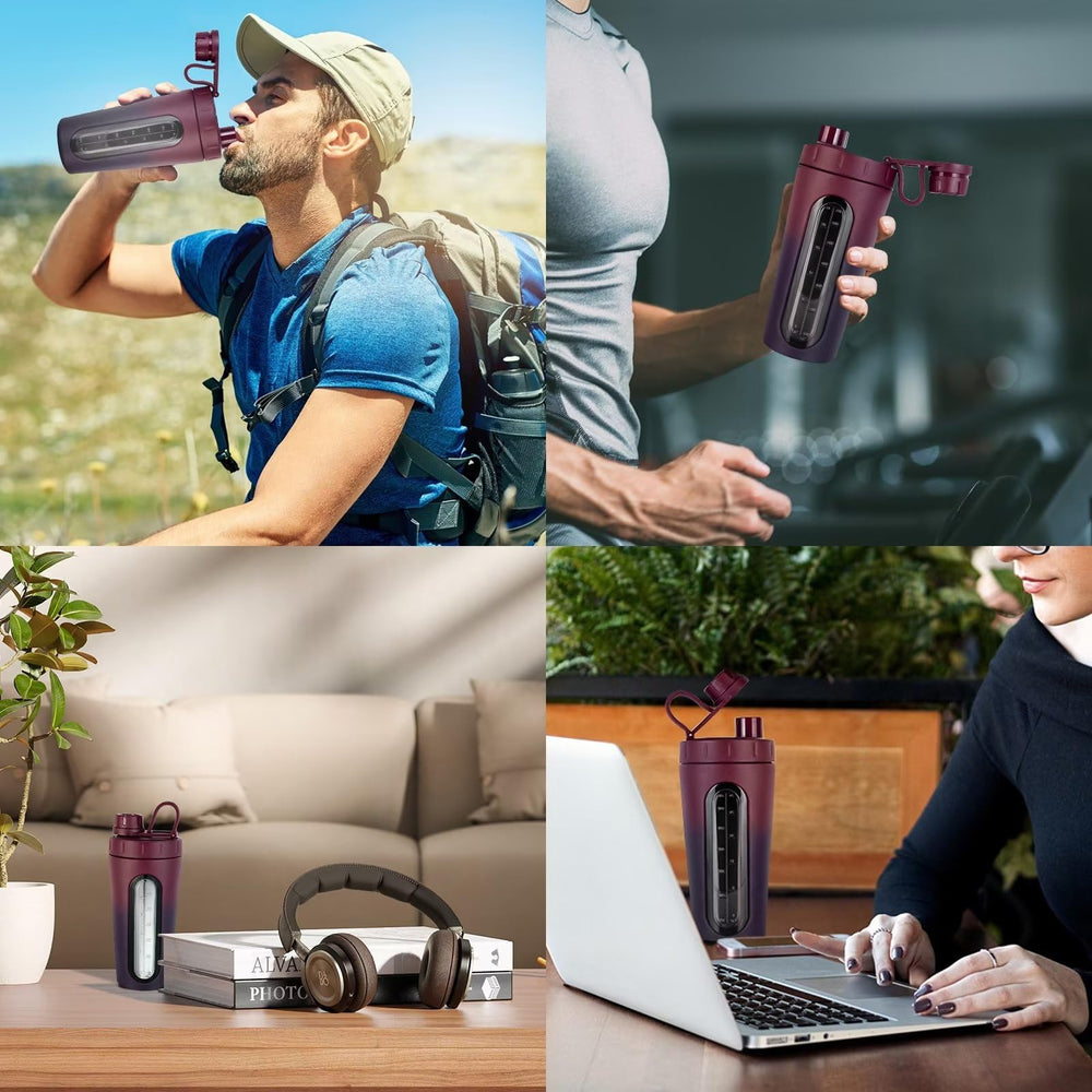 TOOFEEL wide-mouth design eases scoops and liquids addition.