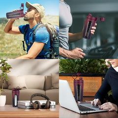 TOOFEEL wide-mouth design eases scoops and liquids addition.