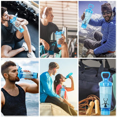 Lid and bottle are dishwasher-safe for easy cleaning