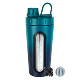 TOOFEEL stainless steel shaker with window for precise water level during shakes