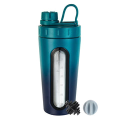 TOOFEEL stainless steel shaker with window for precise water level during shakes