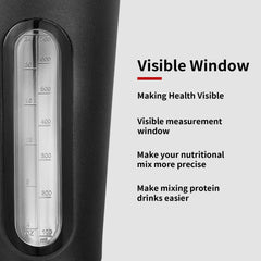 TOOFEEL shaker includes plastic mixing ball for quick, lump-free shakes