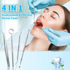 Close-up of the dental mouth mirror included in the kit