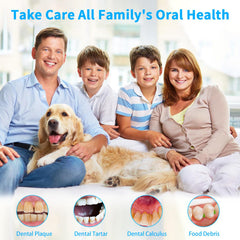 Travel-ready family dental care kit in a case