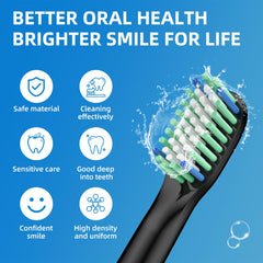 Deep cleaning benefits of crescent soft bristles on M5 replacement head