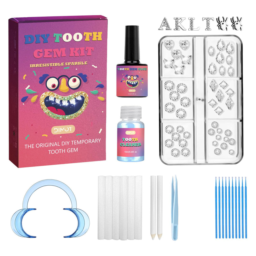 Tooth Gems Kit with built-in light and illuminator