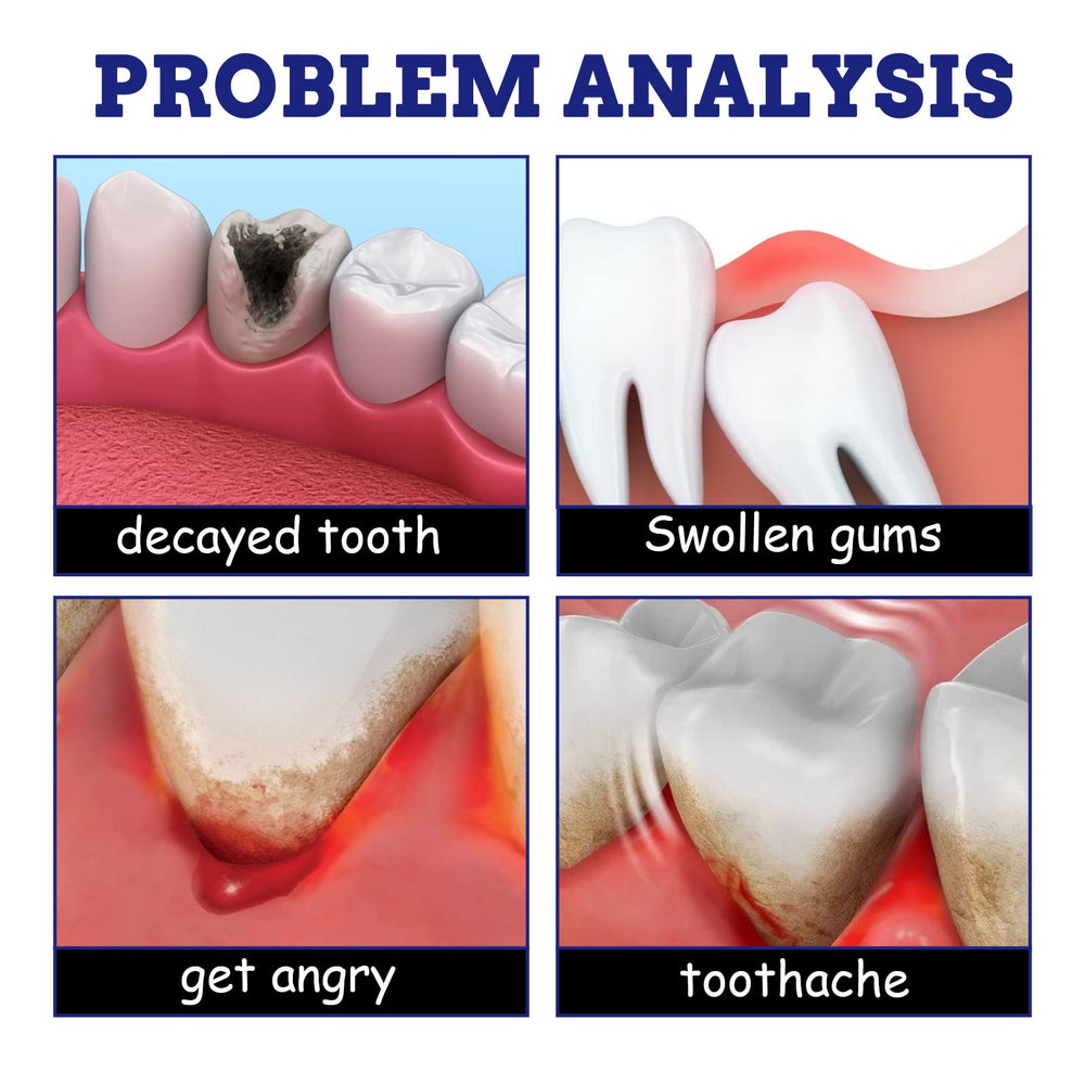 Adult dental pain relief spray applying to molar area