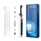 Front view of tooth polisher with LED light
