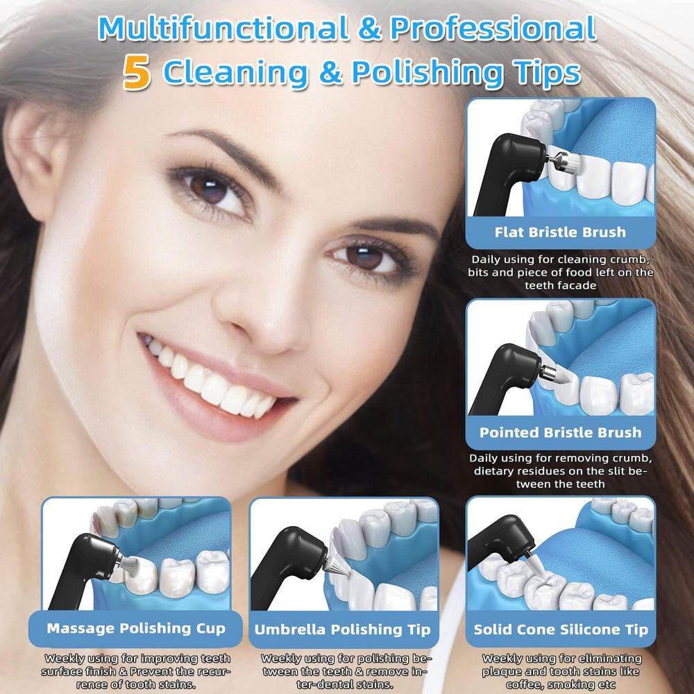 Side view of LED tooth polisher