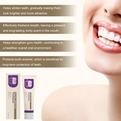 Close-up of whitening gel texture inside Tooth Refresh toothpaste
