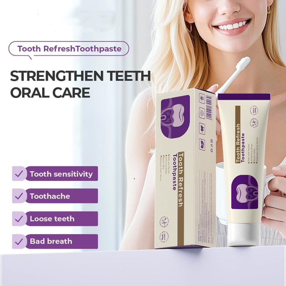 Tooth Refresh toothpaste twin pack packaging