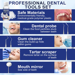 Close-up of 30ml tooth beads for temporary tooth replacement