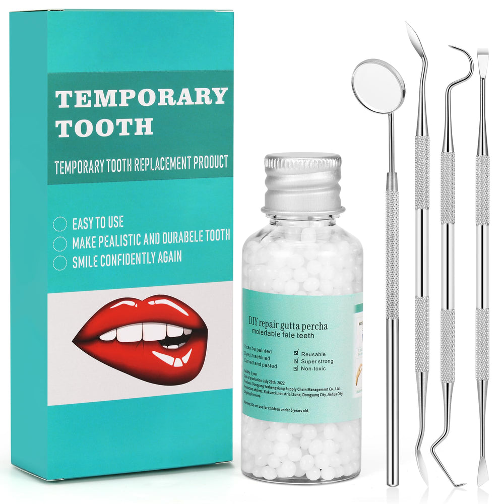 Packaging view of Tooth Repair Kit with 4 dental tools