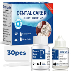 Tooth Repair Kit zinc oxide eugenol cement components: powder and liquid