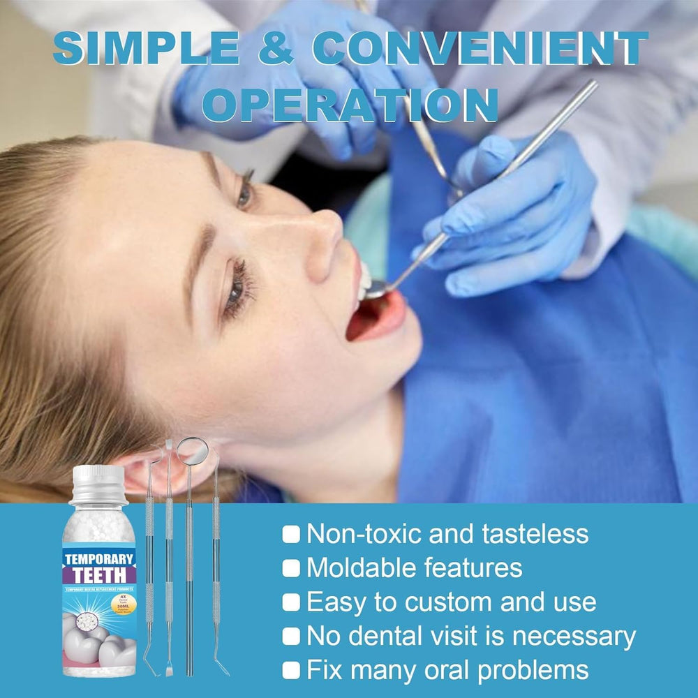 Close up of the 30 ml dental beads