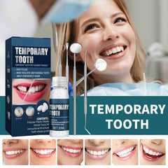 Natural-looking temporary tooth replacement placed in mouth