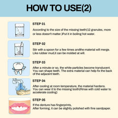 DIY solution for broken teeth, gaps, missing teeth
