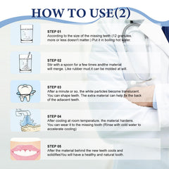 Temporary tooth replacement with natural shade