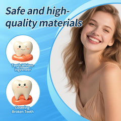Example of a natural color replacement tooth using the kit