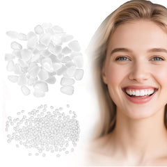 Moldable tooth repair kit with white beads