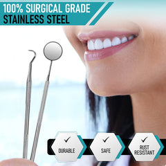 Tooth and tongue scraper dental tools