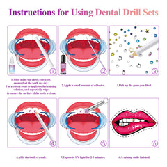 Tooth gem glue and application for crystals