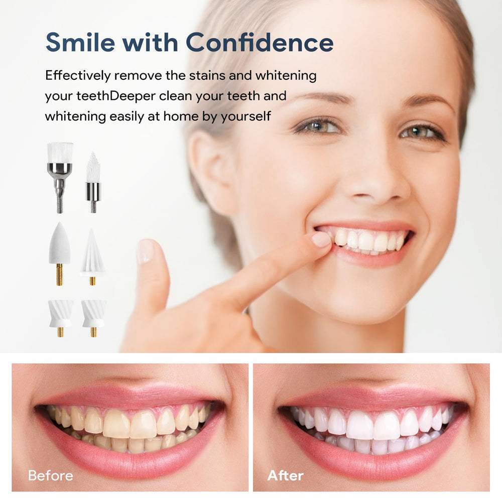 Pointy brush for cleaning between teeth and hard-to-reach areas