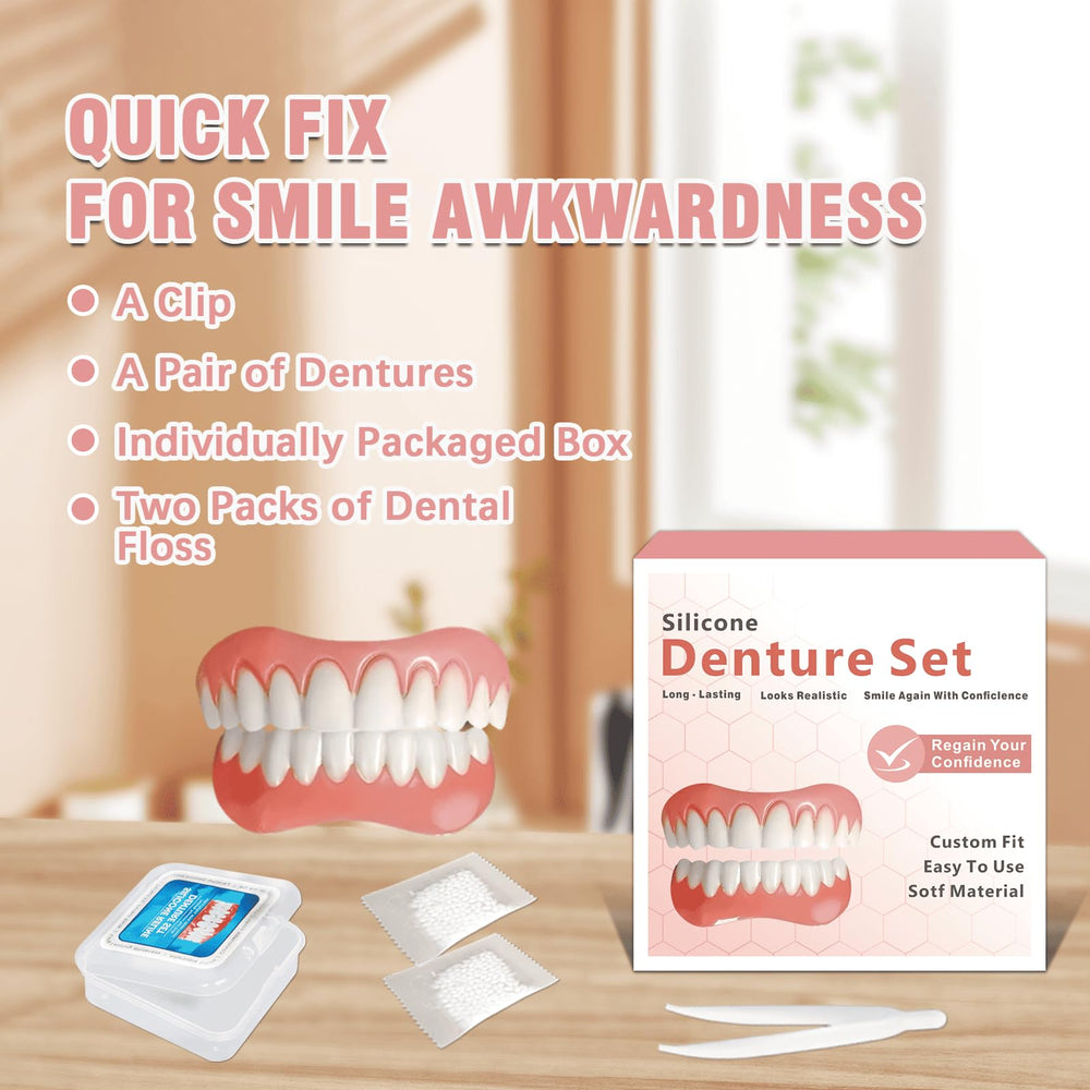 Tooth repair kit complete with 1 package and 1 pair