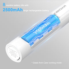 Close-up of 2500mAh battery inside toothbrush