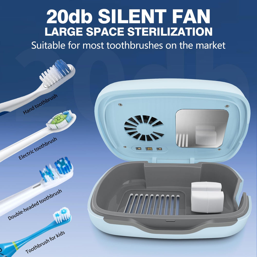 Toothbrush box with built-in fan and dryer
