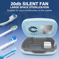 Toothbrush box with built-in fan and dryer