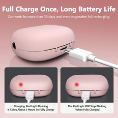 Rechargeable battery indicator on pink case