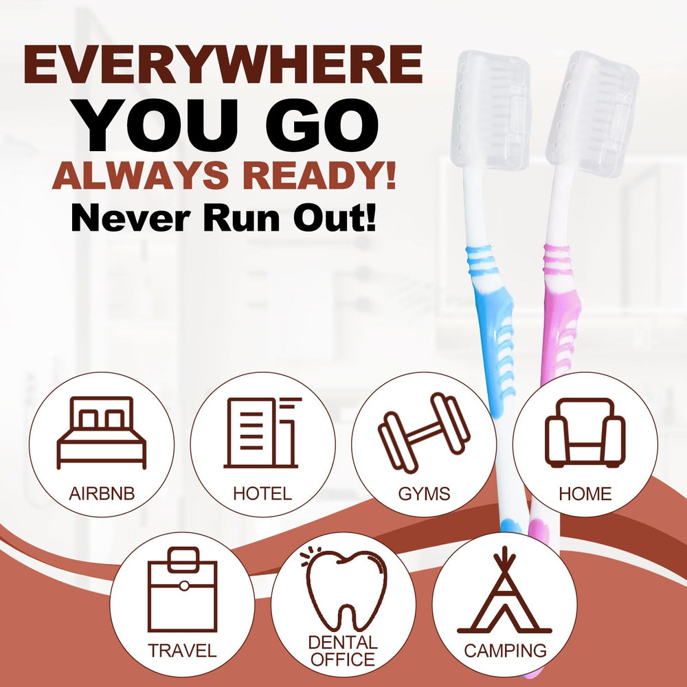 Toothbrush head cover included in the travel kit