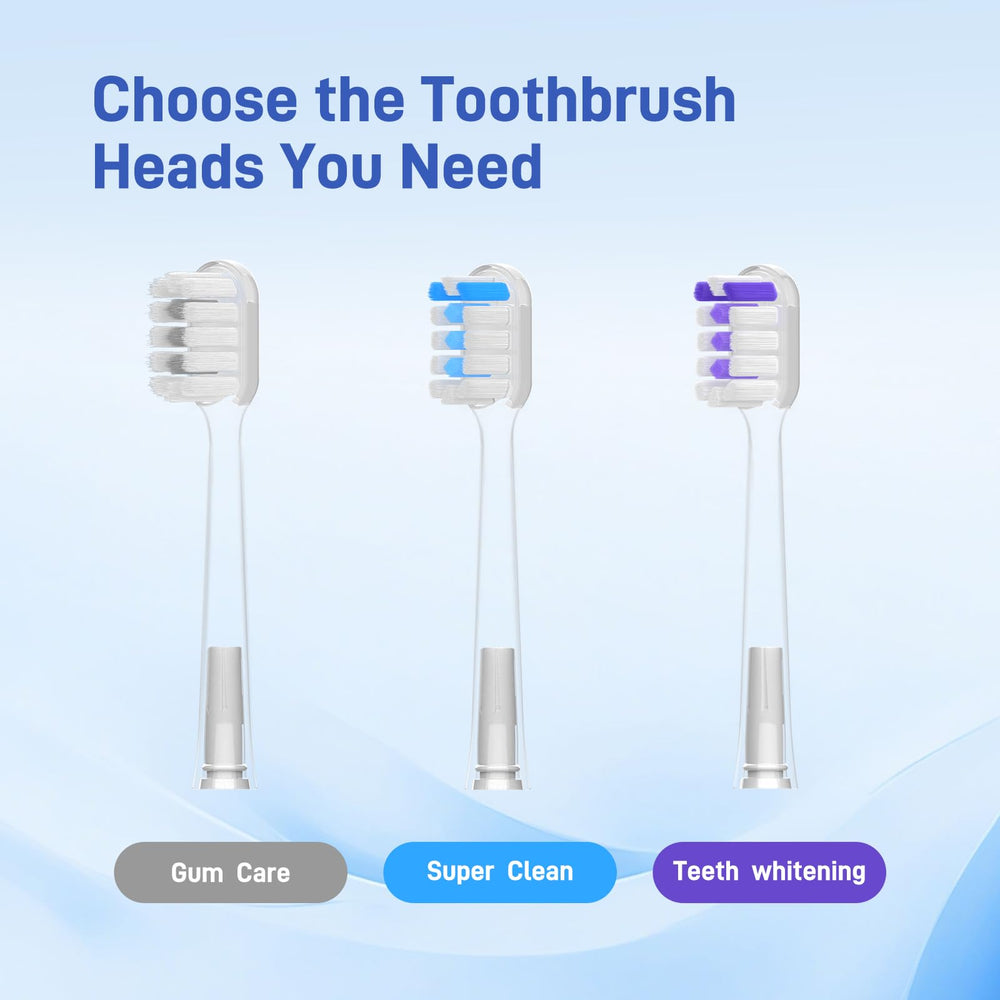 Soft silicone backing on DenSecc toothbrush head protecting gums