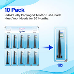 Gentle cleaning black replacement brush heads for Rtauys S5
