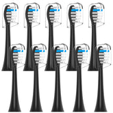 10-pack black TAO Clean toothbrush heads