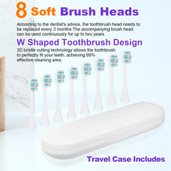Mode indicators and timer on the toothbrush