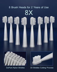 White packaging box for the toothbrush kit