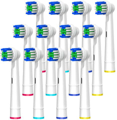 12-pack Oral-B Braun compatible toothbrush heads in white