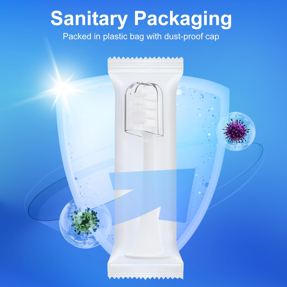 Five replacement heads per pack in white color