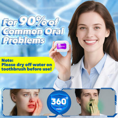 Adjustable positioning clasp on travel toothbrush case