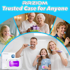 Case supports oversized toothbrushes with removable inner tray
